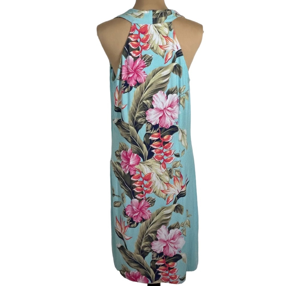 Tommy Bahama Turquoise Floral Halter Dress - Picture 6 of 10